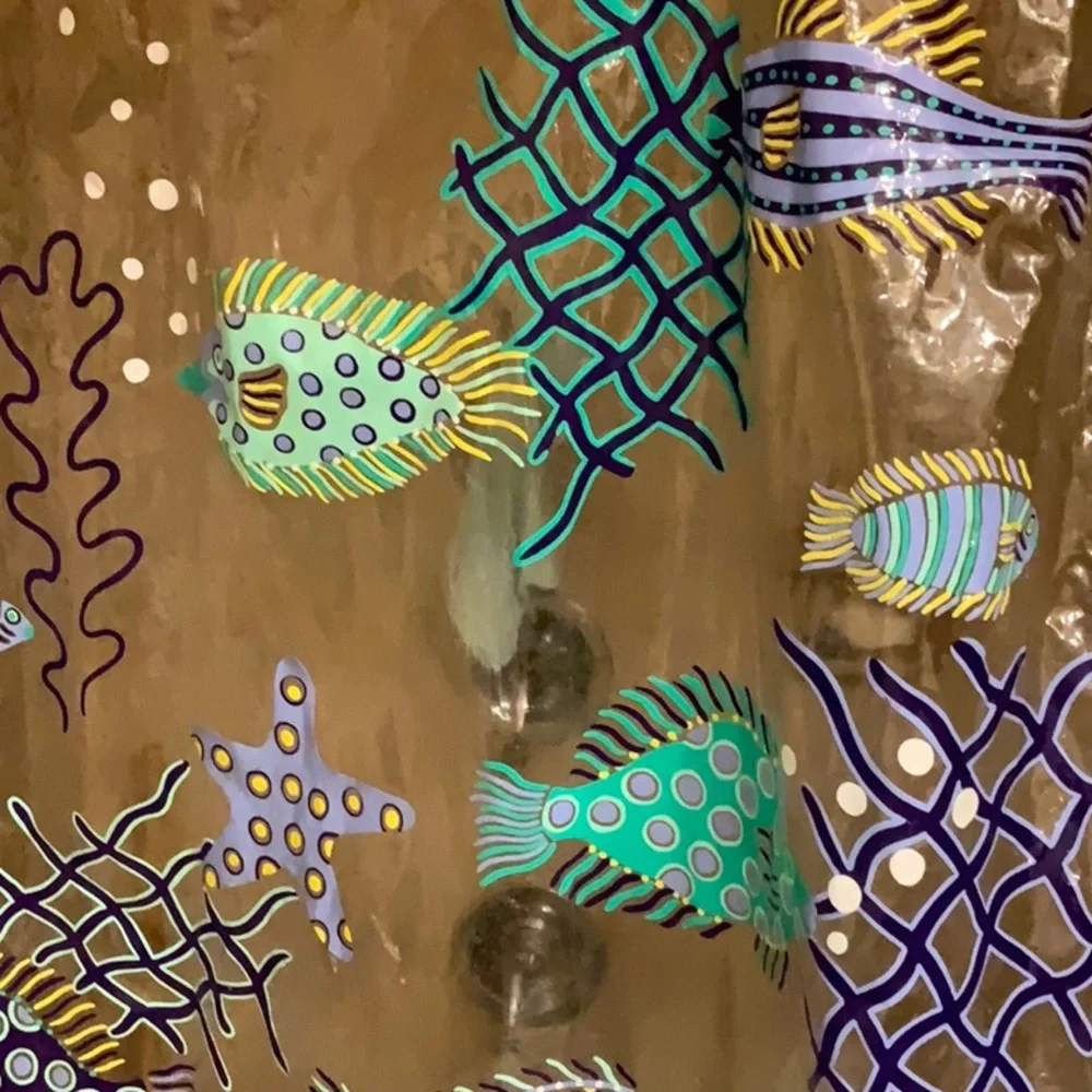Fish shower curtain